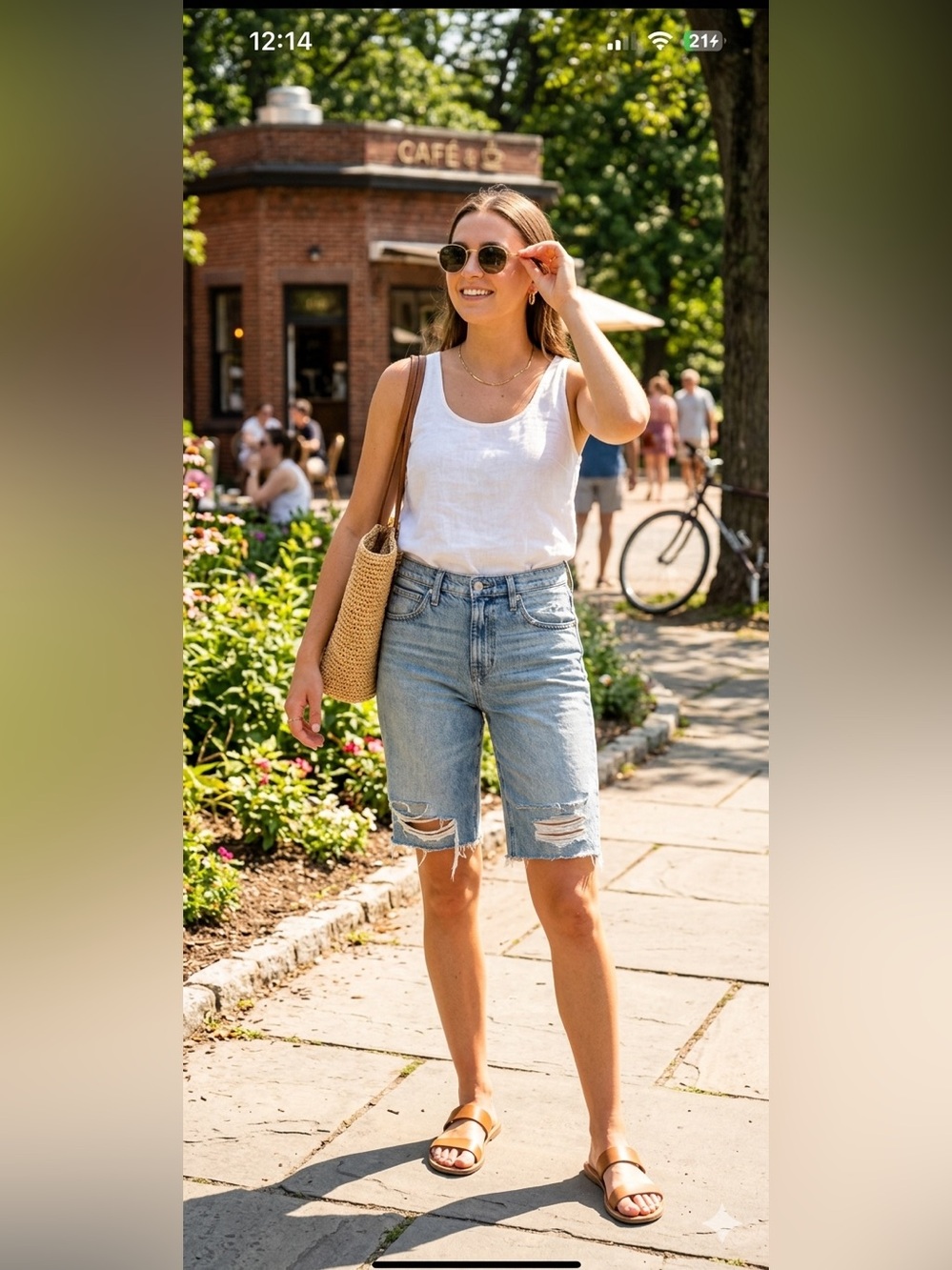 Hudson Sloane Cuff-off Long Denim Shorts Size 26